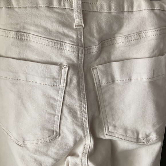 Kut from the Kloth Charlotte High Rise Cropped Wide Leg Ecru SIZE 0 - Picture 4 of 4